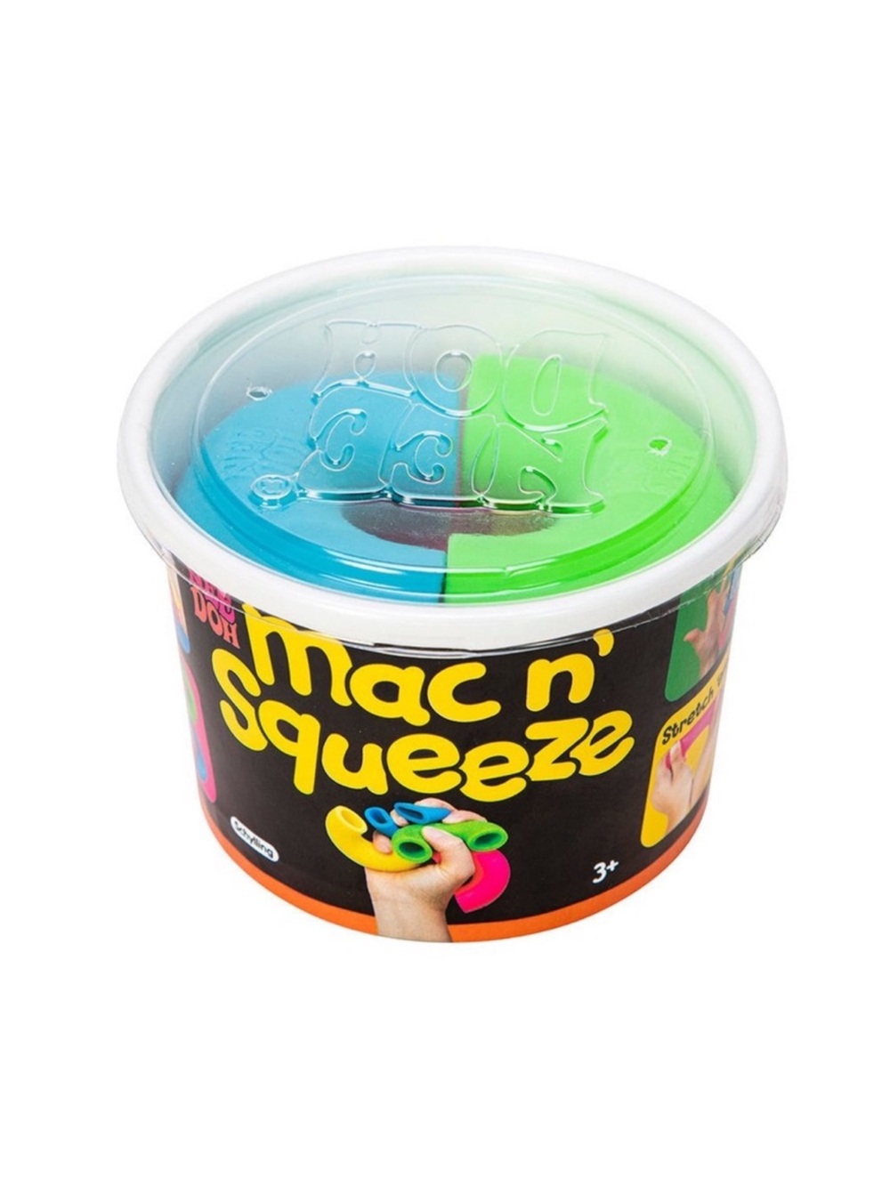 Nee Doh Mac n' Squeeze Pink Blue Yellow Green Sensory Fidget Squish Noodles